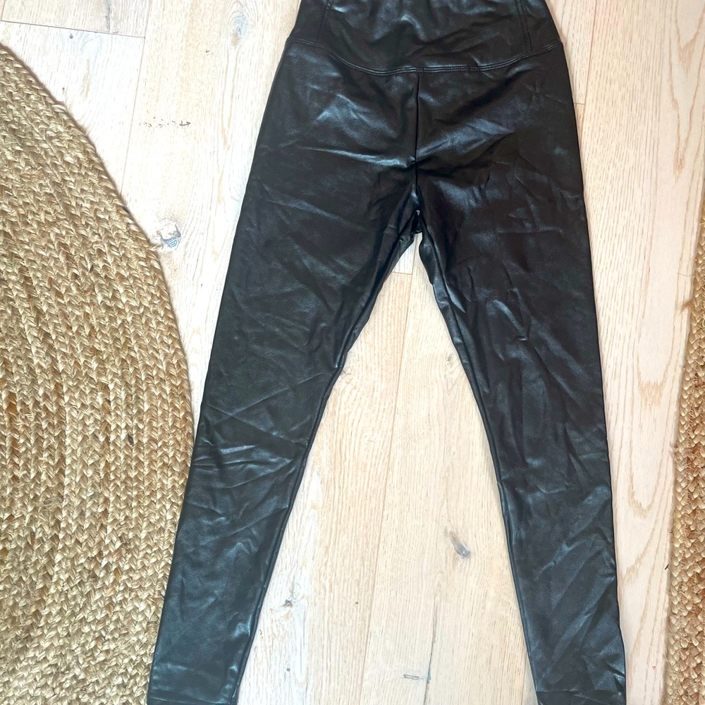 Black leather pants/worn once
